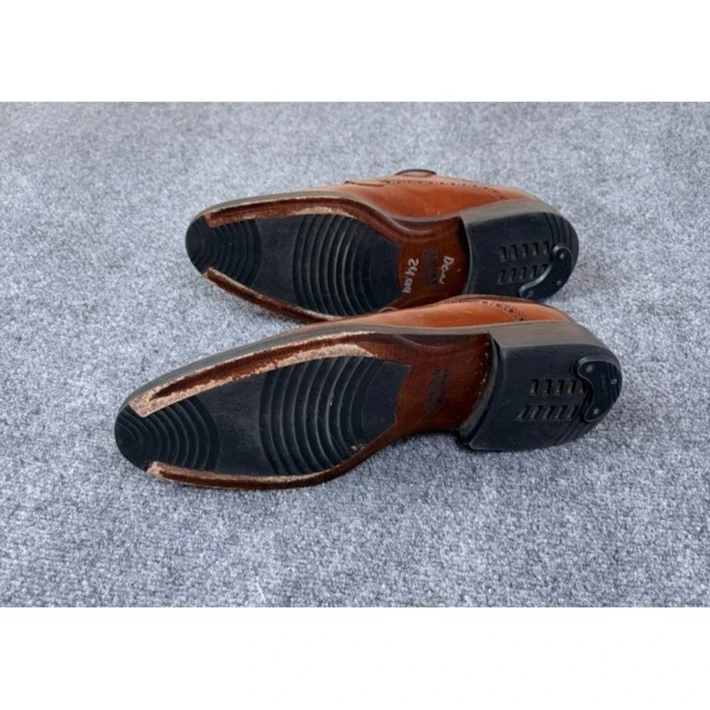 Johnston & Murphy Mens Wingtip  Brown Oxford Dress Shoes 15-4630 Size 9 1/2 M